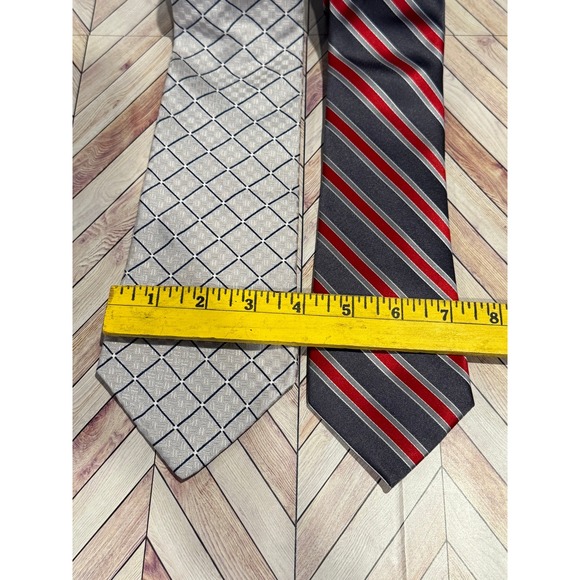 Lot Mens Neck Ties Neckties Jones NY Croft & Barrow Red Blue - Picture 5 of 7